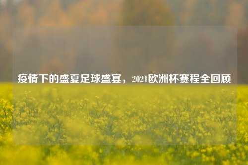 疫情下的盛夏足球盛宴,2021欧洲杯赛程全回顾