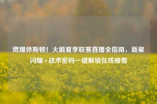 燃爆休斯顿!火箭夏季联赛直播全指南,新星闪耀+战术密码一键解锁在线观看
