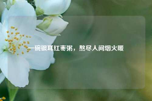 一碗银耳红枣粥,熬尽人间烟火暖