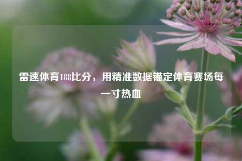 雷速体育188比分，用精准数据锚定体育赛场每一寸热血