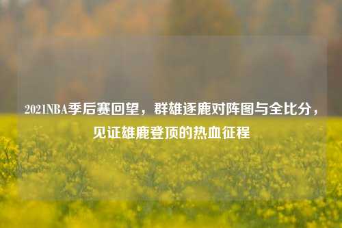 2021NBA季后赛回望，群雄逐鹿对阵图与全比分，见证雄鹿登顶的热血征程