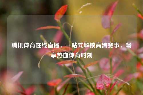 腾讯体育在线直播,一站式解锁高清赛事,畅享热血体育时刻
