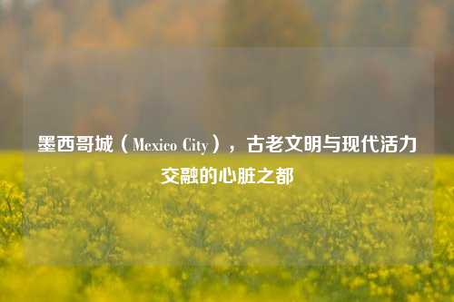 墨西哥城（Mexico City），古老文明与现代活力交融的心脏之都