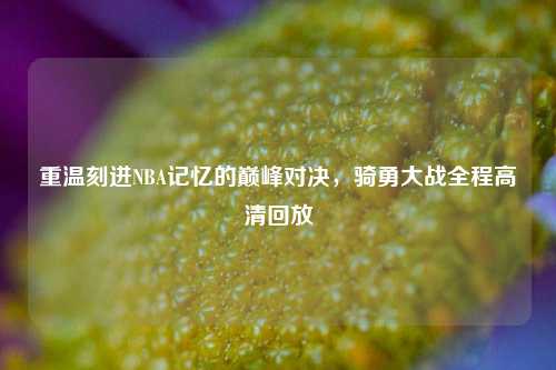 重温刻进NBA记忆的巅峰对决，骑勇大战全程高清回放