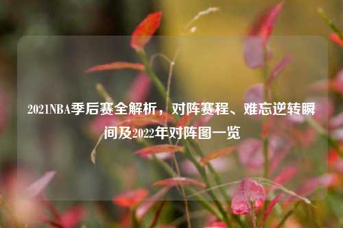 2021NBA季后赛全解析,对阵赛程、难忘逆转瞬间及2022年对阵图一览