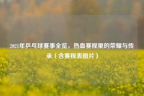2021年乒乓球赛事全览，热血赛程里的荣耀与传承（含赛程表图片）