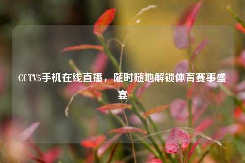 CCTV5手机在线直播,随时随地解锁体育赛事盛宴