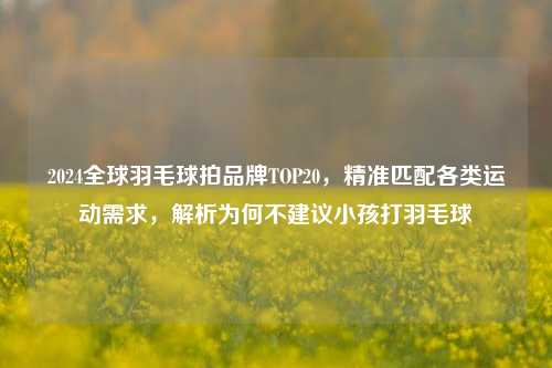 2024全球羽毛球拍品牌TOP20，精准匹配各类运动需求，解析为何不建议小孩打羽毛球