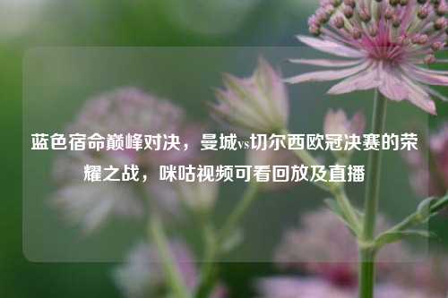 蓝色宿命巅峰对决，曼城vs切尔西欧冠决赛的荣耀之战，咪咕视频可看回放及直播