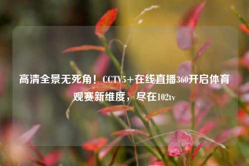 高清全景无死角！CCTV5+在线直播360开启体育观赛新维度，尽在102tv