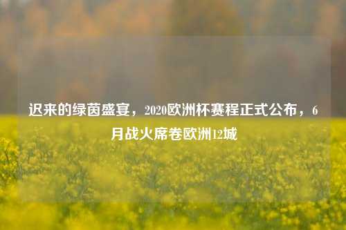 迟来的绿茵盛宴，2020欧洲杯赛程正式公布，6月战火席卷欧洲12城
