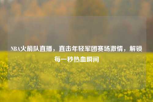 NBA火箭队直播，直击年轻军团赛场激情，解锁每一秒热血瞬间