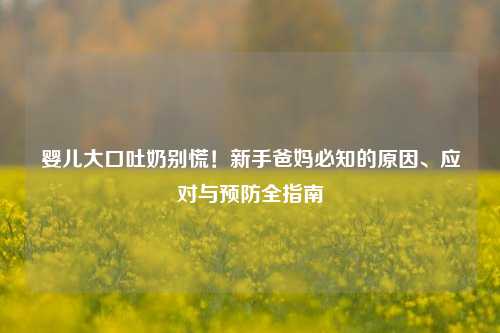 婴儿大口吐奶别慌！新手爸妈必知的原因、应对与预防全指南
