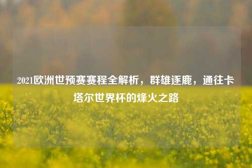 2021欧洲世预赛赛程全解析,群雄逐鹿,通往卡塔尔世界杯的烽火之路
