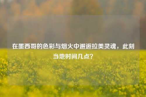 在墨西哥的色彩与烟火中邂逅拉美灵魂，此刻当地时间几点？