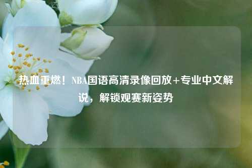 热血重燃！NBA国语高清录像回放+专业中文解说，解锁观赛新姿势