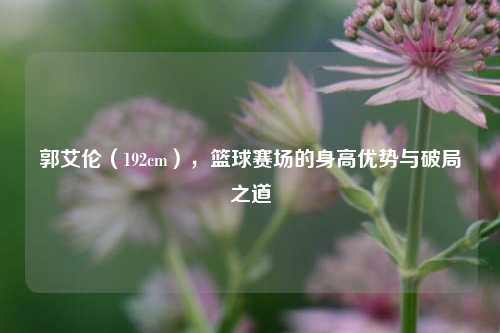 郭艾伦（192cm），篮球赛场的身高优势与破局之道