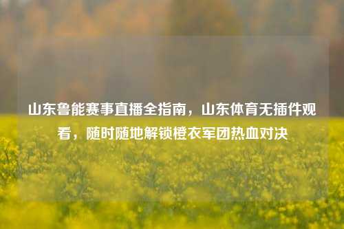 山东鲁能赛事直播全指南,山东体育无插件观看,随时随地解锁橙衣军团热血对决