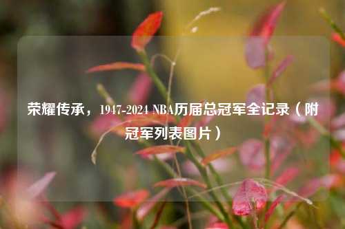 荣耀传承，1947-2024 NBA历届总冠军全记录（附冠军列表图片）