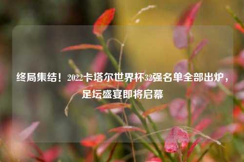 终局集结！2022卡塔尔世界杯32强名单全部出炉，足坛盛宴即将启幕