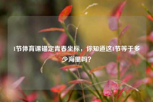 1节体育课锚定青春坐标，你知道这1节等于多少海里吗？