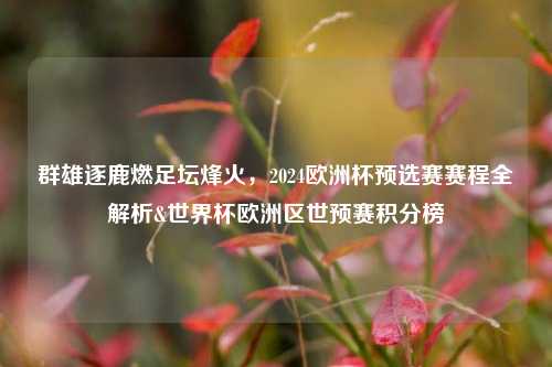 群雄逐鹿燃足坛烽火，2024欧洲杯预选赛赛程全解析&世界杯欧洲区世预赛积分榜