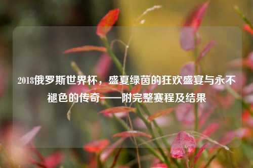 2018俄罗斯世界杯，盛夏绿茵的狂欢盛宴与永不褪色的传奇——附完整赛程及结果