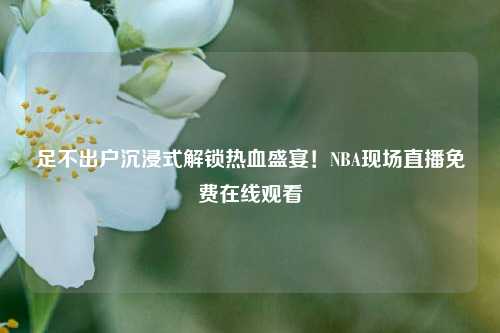 足不出户沉浸式解锁热血盛宴!NBA现场直播免费在线观看