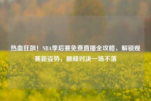 热血狂飙!NBA季后赛免费直播全攻略,解锁观赛新姿势,巅峰对决一场不落