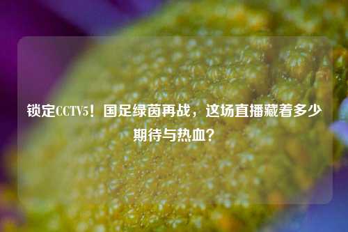 锁定CCTV5!国足绿茵再战,这场直播藏着多少期待与热血?
