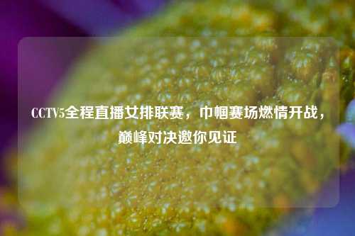 CCTV5全程直播女排联赛,巾帼赛场燃情开战,巅峰对决邀你见证