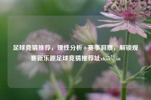 足球竞猜推荐，理性分析+赛事洞察，解锁观赛新乐趣足球竞猜推荐址x655’in