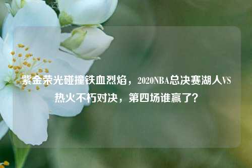 紫金荣光碰撞铁血烈焰，2020NBA总决赛湖人VS热火不朽对决，第四场谁赢了？