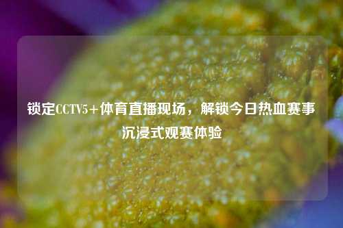 锁定CCTV5+体育直播现场,解锁今日热血赛事沉浸式观赛体验