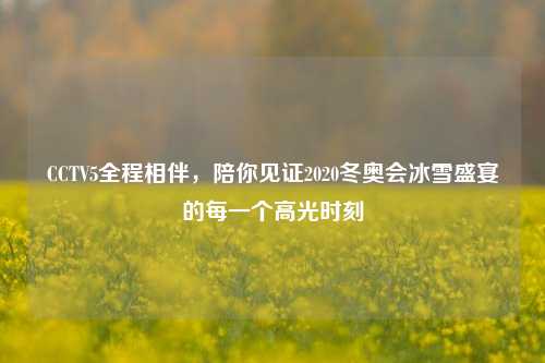 CCTV5全程相伴，陪你见证2020冬奥会冰雪盛宴的每一个高光时刻
