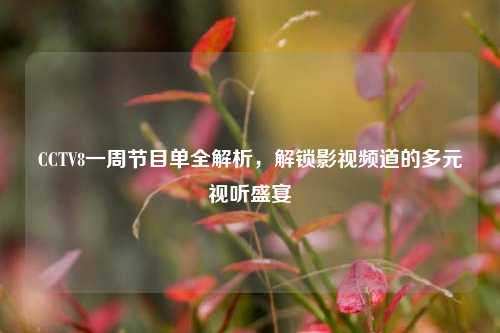 CCTV8一周节目单全解析，解锁影视频道的多元视听盛宴