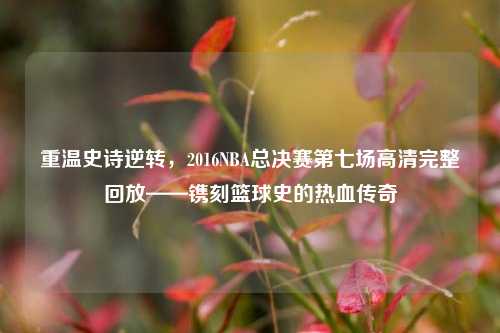 重温史诗逆转，2016NBA总决赛第七场高清完整回放——镌刻篮球史的热血传奇