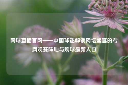 网球直播官网——中国球迷解锁网坛盛宴的专属观赛阵地与购球最新入口