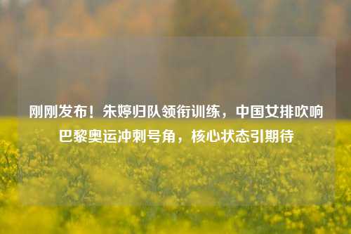 刚刚发布!朱婷归队领衔训练,中国女排吹响巴黎奥运冲刺号角,核心状态引期待