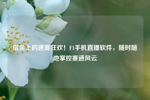 指尖上的速度狂欢！F1手机直播软件，随时随地掌控赛道风云