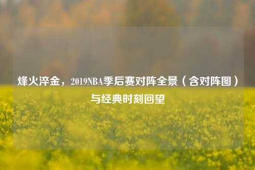 烽火淬金，2019NBA季后赛对阵全景（含对阵图）与经典时刻回望
