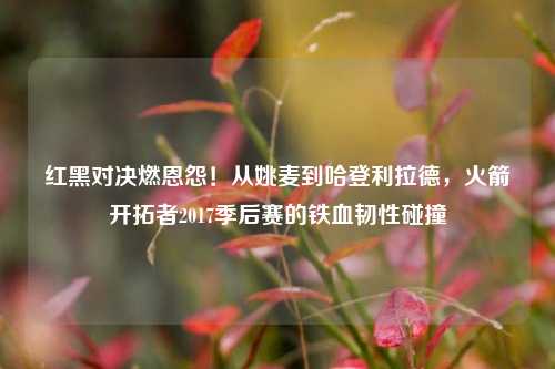 红黑对决燃恩怨！从姚麦到哈登利拉德，火箭开拓者2017季后赛的铁血韧性碰撞