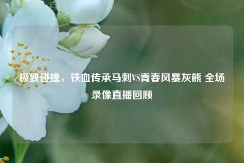极致碰撞，铁血传承马刺VS青春风暴灰熊 全场录像直播回顾