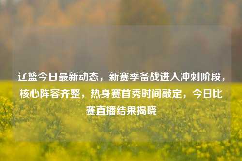 辽篮今日最新动态,新赛季备战进入冲刺阶段,核心阵容齐整,热身赛首秀时间敲定,今日比赛直播结果揭晓