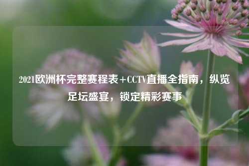 2021欧洲杯完整赛程表+CCTV直播全指南，纵览足坛盛宴，锁定精彩赛事