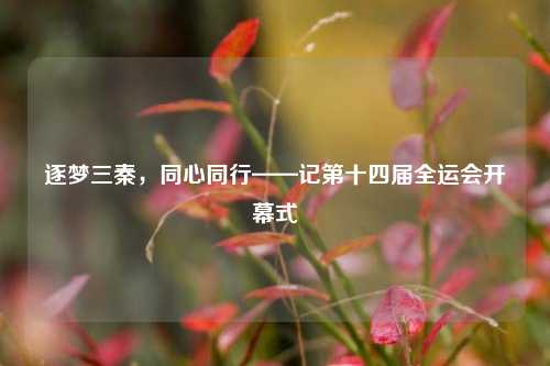 逐梦三秦，同心同行——记第十四届全运会开幕式