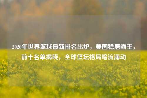 2020年世界篮球最新排名出炉，美国稳居霸主，前十名单揭晓，全球篮坛格局暗流涌动