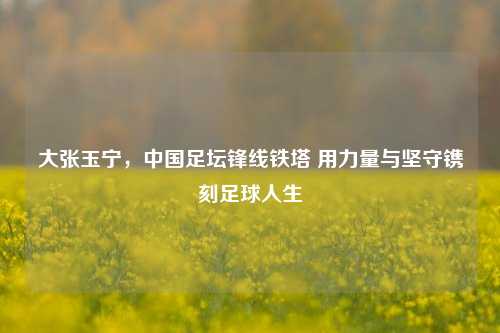 大张玉宁，中国足坛锋线铁塔 用力量与坚守镌刻足球人生