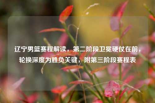 辽宁男篮赛程解读，第二阶段卫冕硬仗在前，轮换深度为胜负关键，附第三阶段赛程表