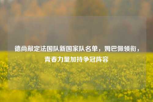 德尚敲定法国队新国家队名单，姆巴佩领衔，青春力量加持争冠阵容